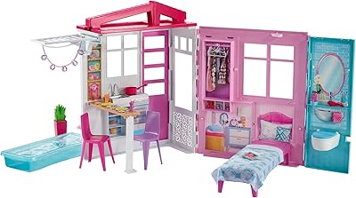 Barbie doll, portable game set on one floor, with swimming pool, multicolored FXG54.. Embrace a new era of online shopping with DIAYTAR NIGERIA's extensive range and budget-friendly prices.