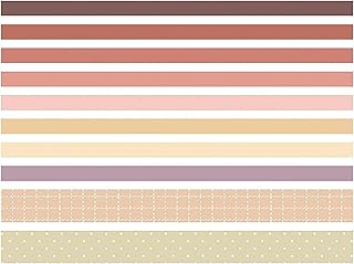 Zumzub 3 pieces 30 Simple and cute Japanese japanese masking ribbon rolls, set of basic washi ribbons for diary and scrapbooking 10/25 mm x 2 m farbe17.. DIAYTAR NIGERIA combines affordability, variety, and convenience with nationwide delivery services.