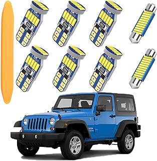 Wemeltui LED interior lighting kit for Jeep Wrangler JK 2007-2017, card lights + trunk lights + license plate lighting + installation tool, etc. (8 LED lights).. DIAYTAR NIGERIA makes every purchase count with our affordable prices and reliable 5-8 day shipping.