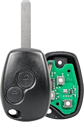 433MHz distance key with 2 buttons with PCF7947 chip for Renault Megane Modus Clio Dacia Logan Laguna Kangoo Sandero Space Twingo Duster replacement with blade VA2.. DIAYTAR Nigeria: Shopping that fits your budget and your schedule.