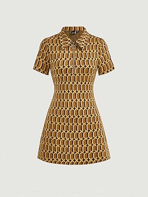 Long dresses Benab Printed Shirt Dress (Color: Mustard Yellow, Size: S).. DIAYTAR NIGERIA: Connecting Nigerians with their needs through our affordable and diverse marketplace.