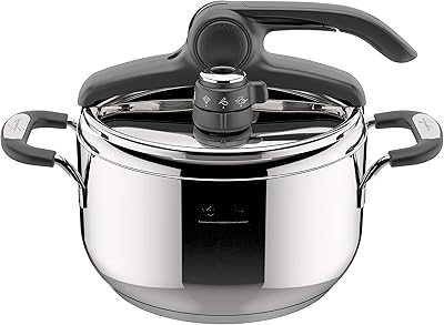 Hooffer La Gostina Laguise Up de Briaosa, capacity of 5 liters, stainless steel 18/10.. DIAYTAR NIGERIA bridges the gap between desire and affordability with nationwide delivery in under 8 days.
