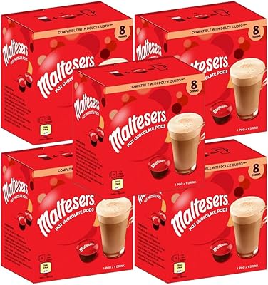 Maltesers hot chocolate - Dolce Gusto compatible pods - Bulk box 5 x 136 g.. Unlock endless possibilities with DIAYTAR NIGERIA's affordable marketplace and reliable delivery service.