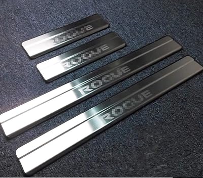 4 rooms welcome plaque to scratch for stainless steel car door threshold, for Nissan Rogue 2015-2019, self-adhesive non-stick decoration accessories.. DIAYTAR NIGERIA delivers happiness in 5-8 days with our affordable and diverse product range.
