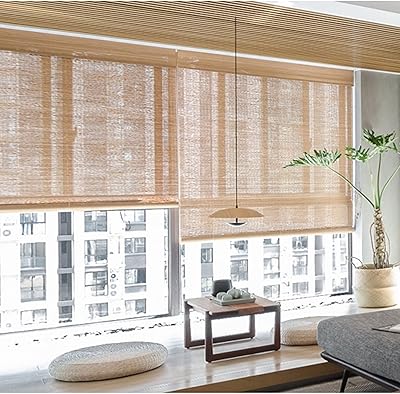 Stores in natural bamboo, bamboo window blinds filtering light, wooden window blinds, for interior kitchen, desk, house. (L x H: 70 x 220 cm/28 x 87 inches).. DIAYTAR NIGERIA: Your trusted partner for affordable online shopping with reliable delivery timeframes.