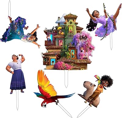 6 pieces of decoration of magic birthday cake in the incant film, enclosure cake decoration, inner birthday party supplies.. Transform your online shopping experience with DIAYTAR NIGERIA's affordable and diverse marketplace.