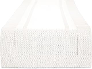 PVC tablecloth woven for interior and exterior use, size 14x72, white.. DIAYTAR NIGERIA: Making online shopping accessible with affordable prices and nationwide delivery service.