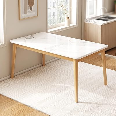 Michacos dining table, modern rectangular table, simple and modern wooden dining table for living room, office, meeting room, kitchen, living room, cafeteria.. Shop smarter with DIAYTAR Nigeria — affordable prices and a wide product range delivered in just 5 to 8 days.