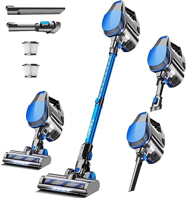 Fabuletta wireless vacuum cleaner, 25 kpa 6 in 1 broom vacuum cleaner with large 8 x 2500 mAh battery, maximum autonomy of 50 minutes, 250 W broom engine, hand vacuum cleaner for hard floor mats, animal hair hair.. Experience shopping freedom with DIAYTAR NIGERIA's vast selection and 5-8 day nationwide delivery service.