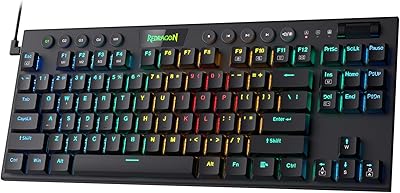 Redragon K622 Horus TKL RGB mechanical keyboard with ultra fine design with discreet keys, dedicated multimedia control and a linear red touch, supports professional software.. DIAYTAR NIGERIA: Where countless products meet affordable prices and reliable nationwide shipping.