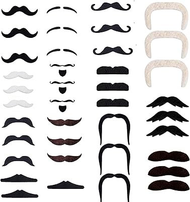 48 pieces of fake creative self -adhesive mustaches for costume celebration.. Discover why millions choose DIAYTAR for affordable online shopping with delivery in just 5-8 days.