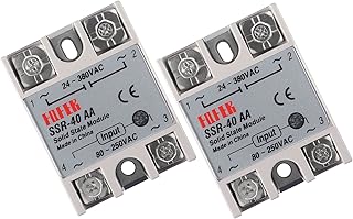 2 pieces SSR-40AA AC semiconductor relay to Entrance AC 80-250VAC output 24-380vac semiconductors single-phase semiconductors.. DIAYTAR NIGERIA: Your partner in affordable online retail with reliable shipping across Nigeria.