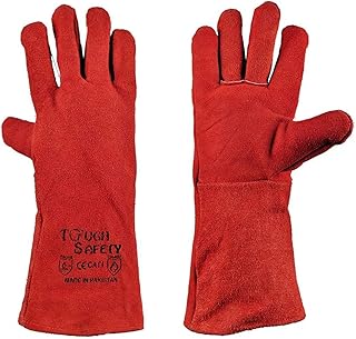 Tough Safety Company work gloves, Red color - Size 45 EU.. DIAYTAR NIGERIA: Revolutionizing how Nigerians shop with affordable prices and prompt delivery services.