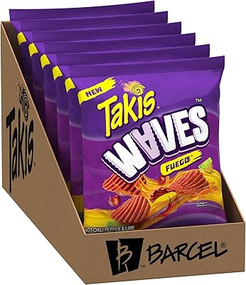Takis Waves Fuego Croustilles with strong and lime 71 g (6).. DIAYTAR NIGERIA delivers affordability and convenience with every purchase, shipped within the week.