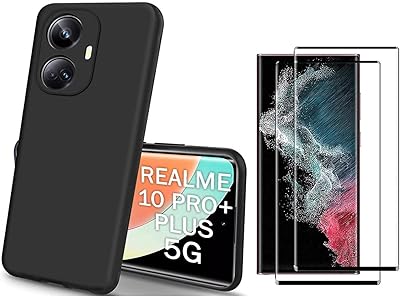 [1+2] Compatible with the Realme 10 Pro Plus 5G network, flexible silicone protection shell, fine and anti-scratch shock absorption for complete protection (Realme 10 Pro Plus 5G, Black 3).. DIAYTAR NIGERIA: Where value shopping meets reliable 5-8 day delivery across the nation.