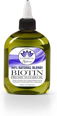 Mixture of natural hair oils at 99 % Ethereal Nature, Biotin, Transparent, 7.10 FL OZ.. Your one-click solution to affordable shopping, DIAYTAR NIGERIA delivers quality products nationwide.