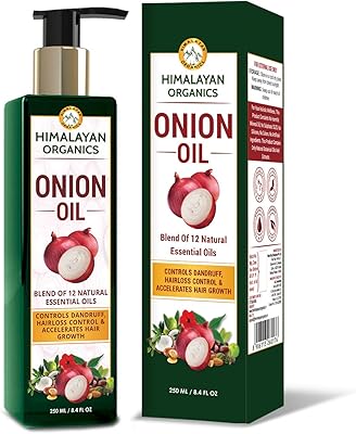Himalayan organic onion hair oil - Hair loss controls and promotes growth without mineral oils or silicones, 250 ml.. Skip the lines and shop online — DIAYTAR Nigeria delivers to your door in days.