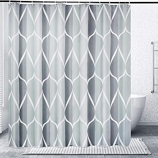 Striped shower curtain, waterproof, thick, durable, washable hem, bathroom accessories in quick -drying polyester fabric, bohemian bath curtains with 12 hooks (striped) 71 "X 71" (e).. Enjoy the simplicity of shopping with DIAYTAR NIGERIA, offering vast choices delivered in just 5-8 days.