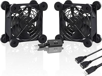 Fan powered by USB UP Hair 80 mm, 5 V Silent Silent Cooling Fan with 3 -speed control compatible with PC, Xbox, PlayStation, TV box, etc., U804.. DIAYTAR NIGERIA brings the marketplace to your home with budget-friendly prices and nationwide delivery.