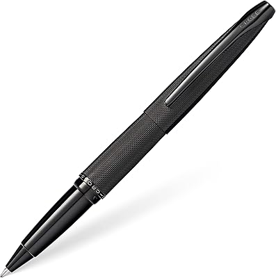 Cross Black Poli Pvd Atx ball pen with engraved diamond pattern.. DIAYTAR NIGERIA: Bringing quality products to your doorstep at prices that won't break the bank.