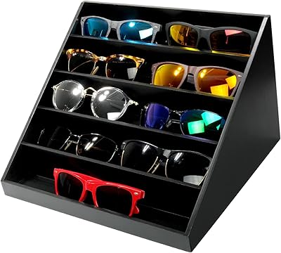 Organizer of wooden sunglasses exilio global product - 30 cm x 25 cm x 10 cm x 19 cm - can contain 10 pairs of glasses (black).. Your everyday shopping solution, DIAYTAR NIGERIA offers variety and value delivered within 8 days.