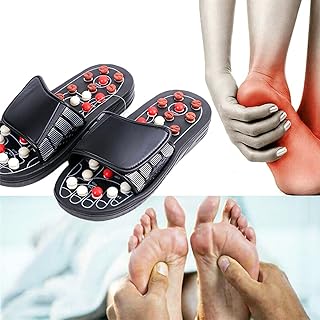 Faetista feet massage slippers, acupuncture massage shoes, pebble stone walking shoes (44-45).. Shop with confidence at DIAYTAR NIGERIA, offering extensive product variety with nationwide delivery.