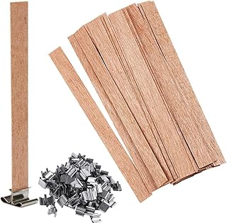Delfino candle wicks, a set of 40 strands of smoked natural candles with iron support for candle nuclei for manual work, 1.25 x 15 cm (in wood).. Your trusted marketplace, DIAYTAR NIGERIA offers extensive variety with delivery within 8 days.