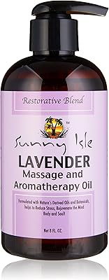 Massage oil and aromatherapy with Sunny Isle lavender, 8 oz.. DIAYTAR NIGERIA provides endless shopping possibilities with affordable prices and prompt delivery service.