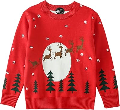 Yirongwang Pull for ugly girls Christmas sweater knitting for children reindeer Elk snowman winter boys Christmas 3-7T Christmas sweatshirts.. DIAYTAR NIGERIA: Your affordable shopping destination with thousands of products delivered in days.