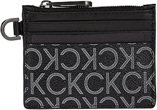 Credit cards portfolio with 6 micro mono design calvin klein for men, classic black, bone.. DIAYTAR Nigeria: Great value, fast delivery, and endless options.