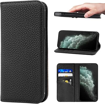 Protective cover with vintage nanhu leather flap with card holder for iPhone 11 - Black.. DIAYTAR NIGERIA: Your affordable gateway to thousands of products delivered promptly nationwide.