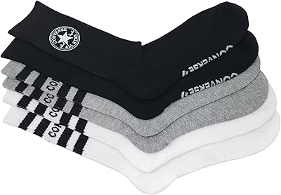 Set of 3 converse semi-likely socks for men, size 6-12.. DIAYTAR NIGERIA revolutionizes access to quality products with affordable prices and dependable shipping.