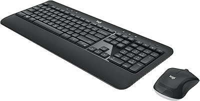 Logitech Mk540 wireless keyboard and wireless mouse combo, black, 18.5 x 7.9 x 2.9.. Get more, save more — only on DIAYTAR Nigeria.
