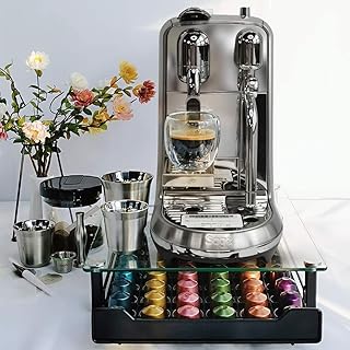 Elegant storage drawer support for coffee capsules compatible with the Nespresso steel capsules organizer - Capacity of 60 capsules (60, black).. No hidden costs, no long delays — just DIAYTAR Nigeria convenience.