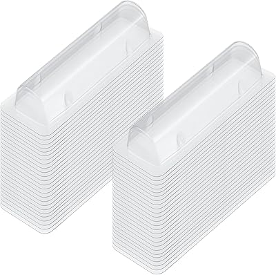 DIY silver silver carriers, plastic silver carriers with transparent dome, window holder for lip balm for silver and cards (50 pieces).. DIAYTAR NIGERIA combines affordability with convenience, delivering your purchases within 5-8 days.