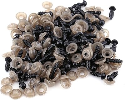 100 pieces of plastic wall safety eyes, black doll eyes with washer, doll accessories, dolls and animals in 6 mm plush.. DIAYTAR NIGERIA: Your affordable shopping destination with thousands of products delivered in days.