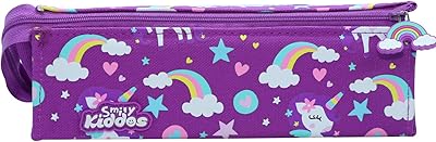 Smiley Kids pencil bag with tray (purple) for children, pretty children's pencils, pretty pencil bag.. Enjoy the simplicity of shopping with DIAYTAR NIGERIA, offering vast choices delivered in just 5-8 days.