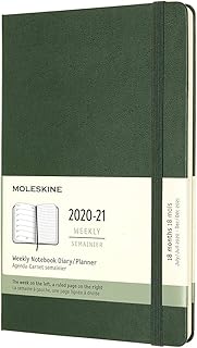 Moleskine weekly agenda, 18 months 2020-2021, rigid coverage, size L (5 "x 8.25"), green myrte.. Discover endless shopping possibilities at DIAYTAR NIGERIA, with budget-friendly prices and reliable delivery.