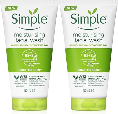 Simple facial hydrating cleaner (150 ml pack of 2).. Experience retail therapy without the financial stress at DIAYTAR NIGERIA's affordable e-commerce platform.