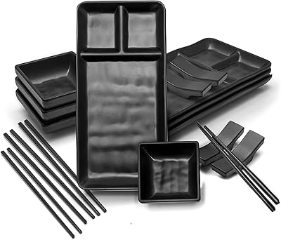 Set of Japanese sushi plates Juliper 16 pieces includes 4 plates and bowls.. Transform your online shopping experience with DIAYTAR NIGERIA's affordable and diverse marketplace.