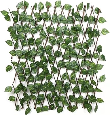 Lingwei Extensible confidentiality screen for outdoor porch, garden trellis, decorative fence panel in false ivy, artificial fence. (1 piece).. Experience satisfaction guaranteed with DIAYTAR NIGERIA's comprehensive platform and quick delivery.