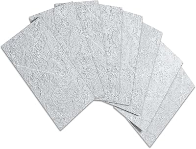 AULIGET 100 PVC tiling pieces to take off and stick in false stone, light gray slate of 3 "x 6" with white coulis to stick on tiles for kitchen backrests, bathroom, laundry room, motorhome, fireplace.. DIAYTAR NIGERIA: Revolutionizing how Nigerians shop with affordable prices and prompt delivery services.