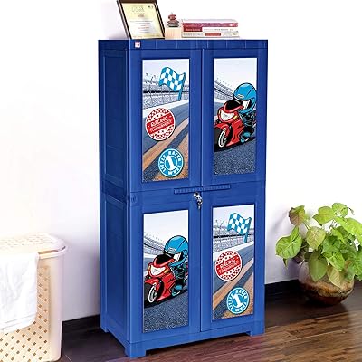 Cabinet for fancy plastic fancy Big Little Racer for children with 6 shelves - Blue.. Discover the perfect balance of selection and value with DIAYTAR NIGERIA's nationwide e-commerce platform.