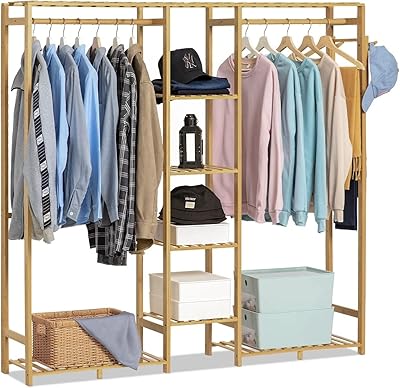 Carrying in rattan clothing with double rods and storage shelves.. A world of products at your fingertips — thanks to DIAYTAR Nigeria.