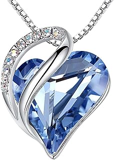 Handwritten Heart of Eternal Love Clear in Swarovski Leville Crystal - Precious Birth Stone Jewelry for Women - Silver Color - Size 46 cm + 5 cm - provided by Miss New York.. Skip the traffic, shop online — DIAYTAR Nigeria brings it to you.