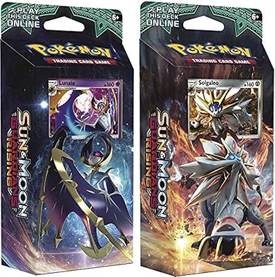 Pokemon TCG: Sun & Moon Guardians Rising, Pack of 60 themed cards with Solgalo and Wonala.. DIAYTAR NIGERIA: Where shopping is easy, prices are low, and delivery is just days away.