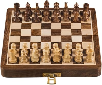 Rosticity folding magnetic chess game | Handmade | (7 inches).. DIAYTAR NIGERIA transforms wishes into deliveries with our affordable and reliable e-commerce platform.
