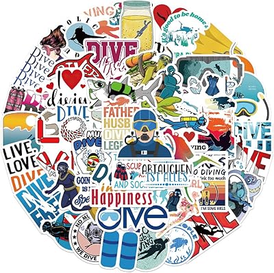 Large scuba diving stickers for laptop, diving, adventure, submarine sports, car stickers, motorcycle, luggage, helmet, graffiti, skateboard (diving sports).. DIAYTAR NIGERIA makes quality accessible with low prices and reliable 5-8 day nationwide delivery.