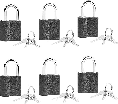 Solid padlocks with 6 mini key games resistant gifts.. DIAYTAR NIGERIA makes online shopping accessible to all with budget-friendly prices and reliable delivery.