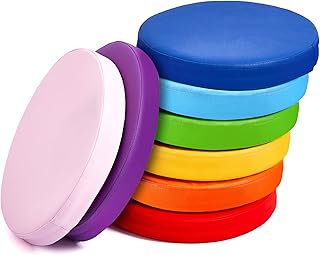 8 Pieces of round Flexible Floor Set Cushions Assorted Colors Round Floor Cushion For Circle Circle Sitting Sweat Cushion Soft Floor For Children Learning to sit and read School Chair Supply Supply Supply.. DIAYTAR NIGERIA: Your affordable gateway to thousands of products delivered within a week.